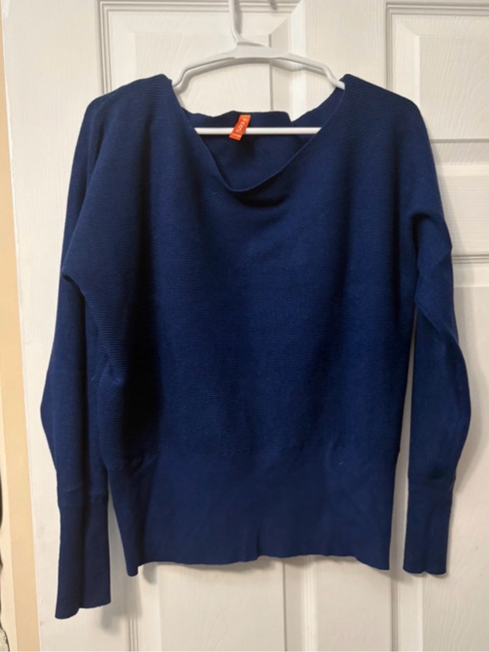 Women's Navy Blue Lightweight Knit Sweater